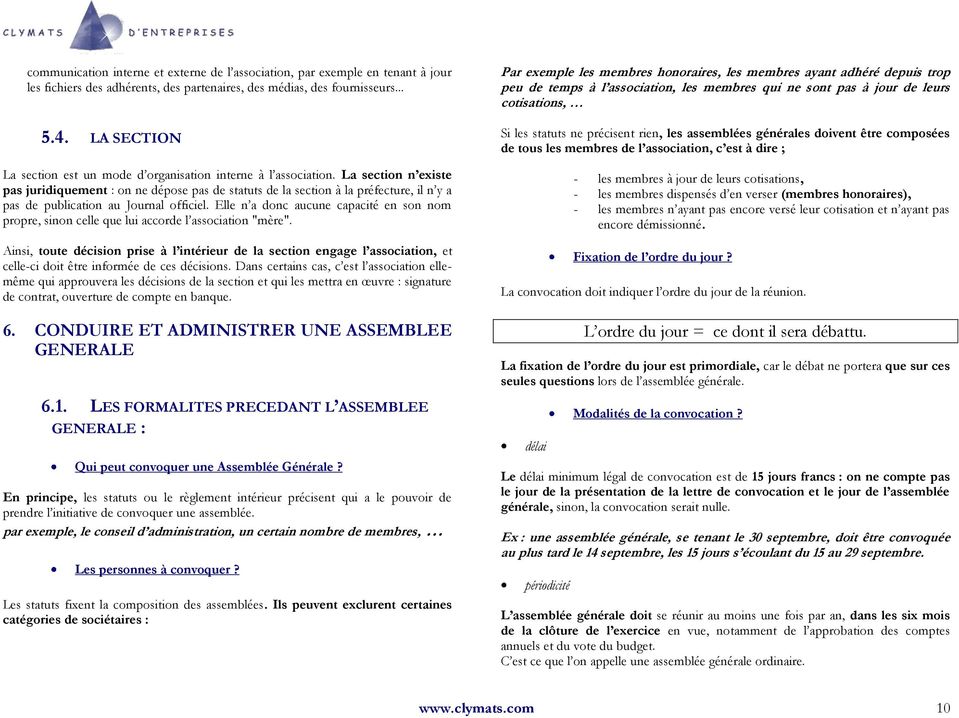 modele lettre convocation assemblee generale association