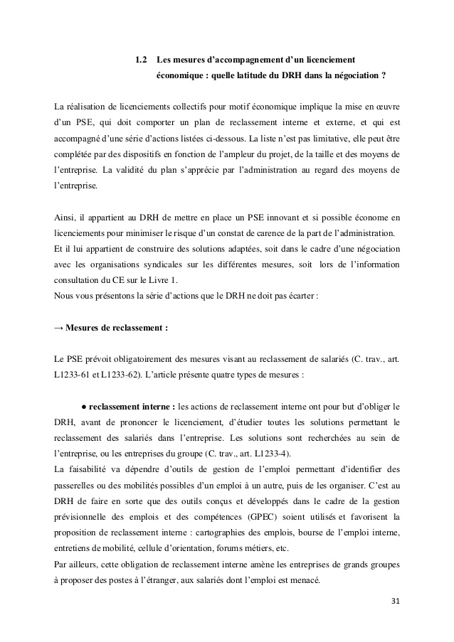 modele lettre convocation licenciement economique
