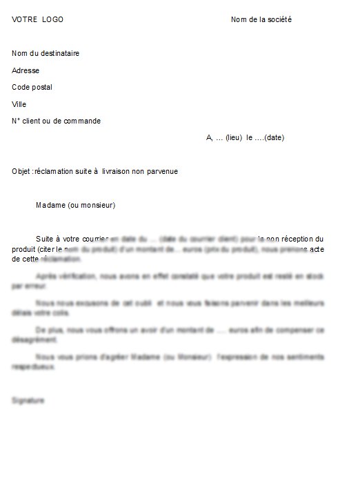 modele lettre d'excuse