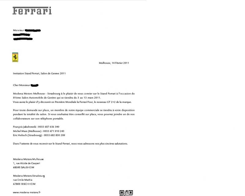 modele lettre d invitation salon