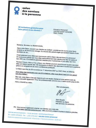 modele lettre d invitation salon