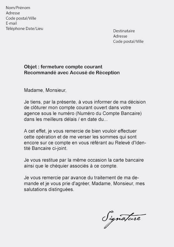 modele lettre d'opposition carte bancaire