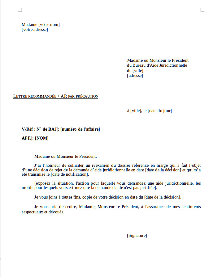 modele lettre de desistement d'une traite