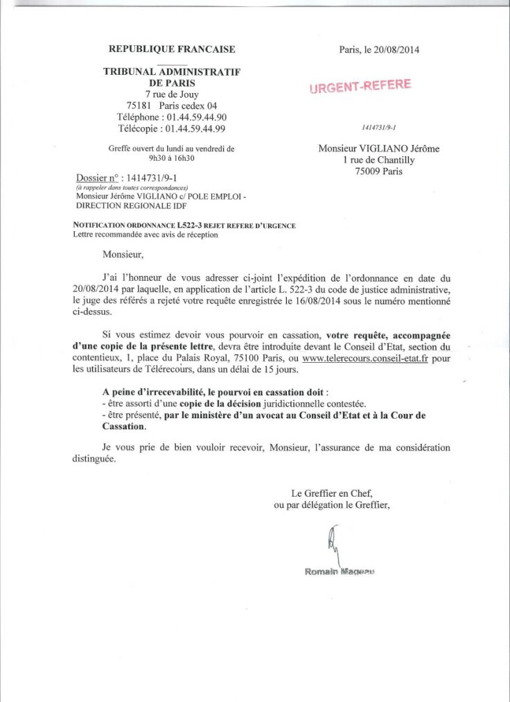 modele lettre de desistement heritage