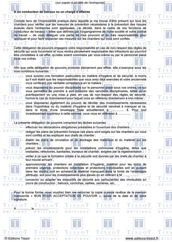 modele lettre delegation de pouvoir