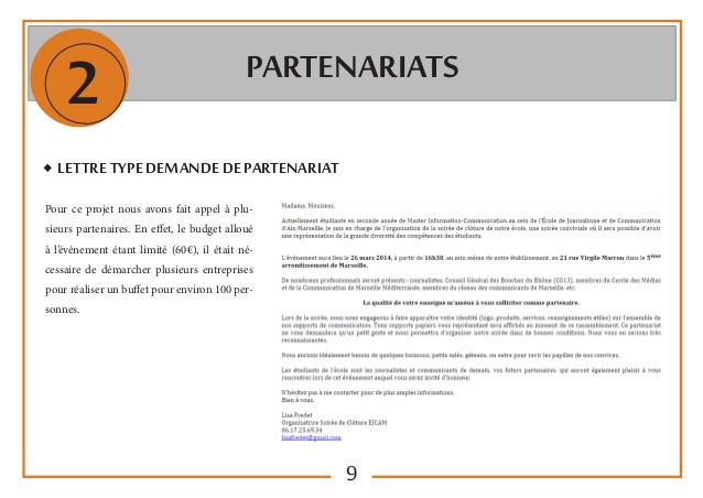 modele lettre demande de collaboration