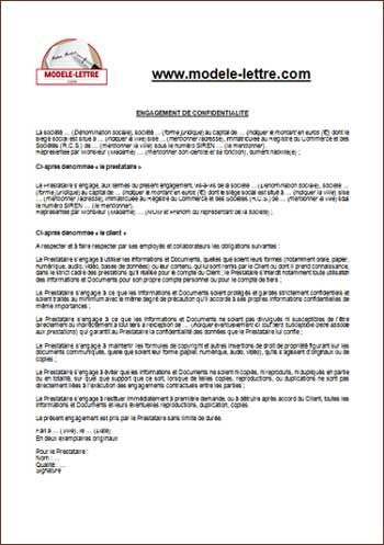 modele lettre engagement de paiement