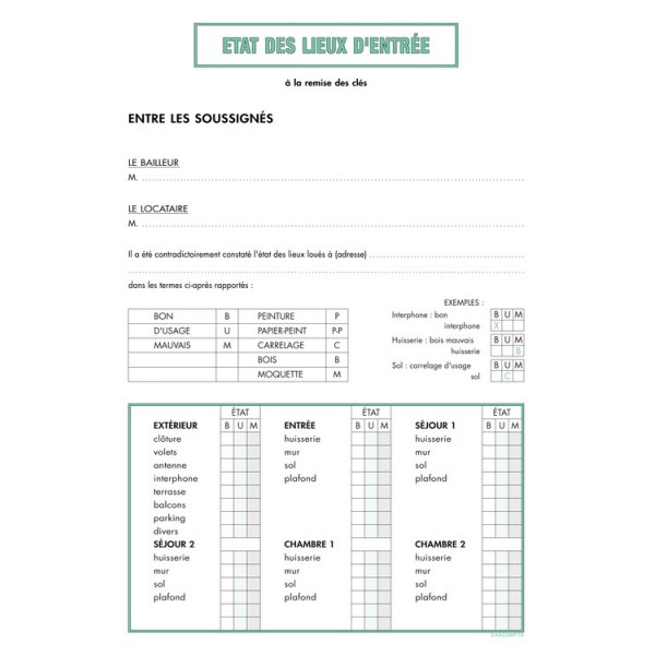 modele lettre etat des lieux de sortie
