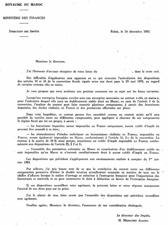 modele lettre impots gratuit