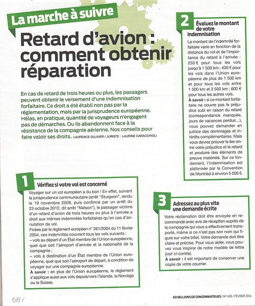 modele lettre indemnisation retard vol
