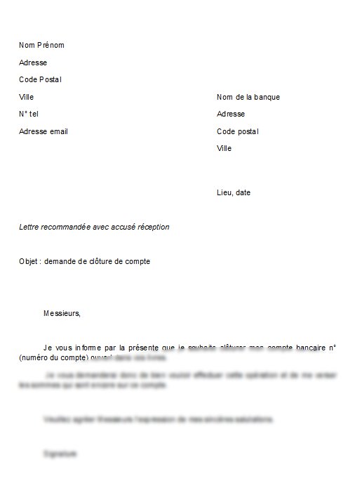 modele lettre mecontentement