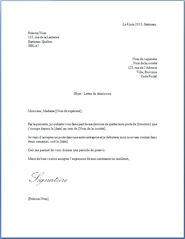 modele lettre motivation simple