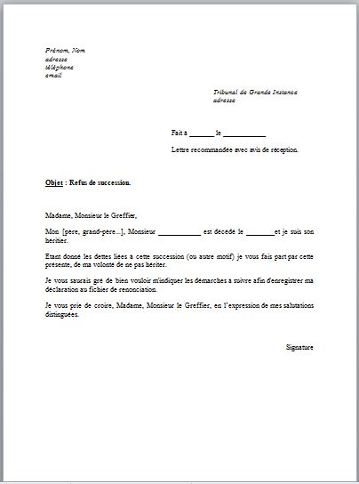 modele lettre notaire immobilier