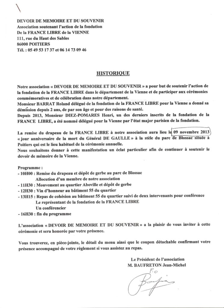 modele lettre remerciement invitation