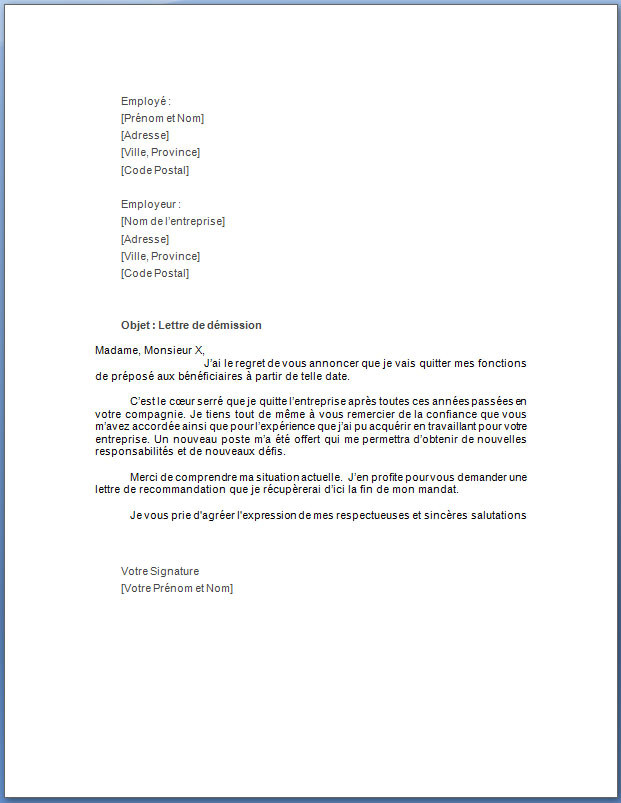 modele lettre remerciement invitation