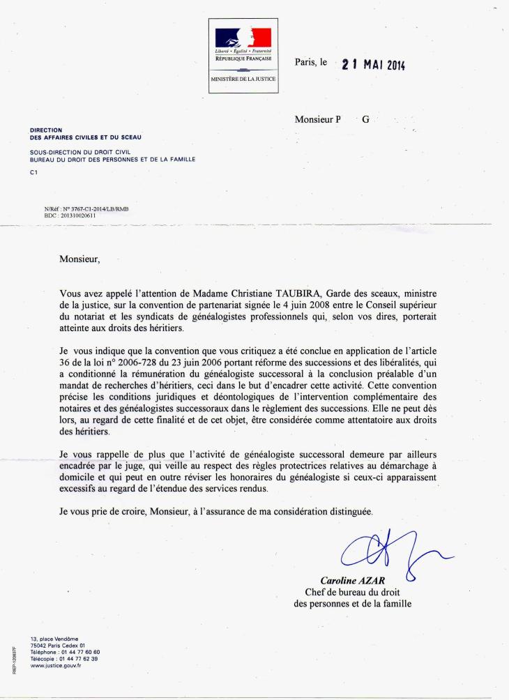 modele lettre renonciation