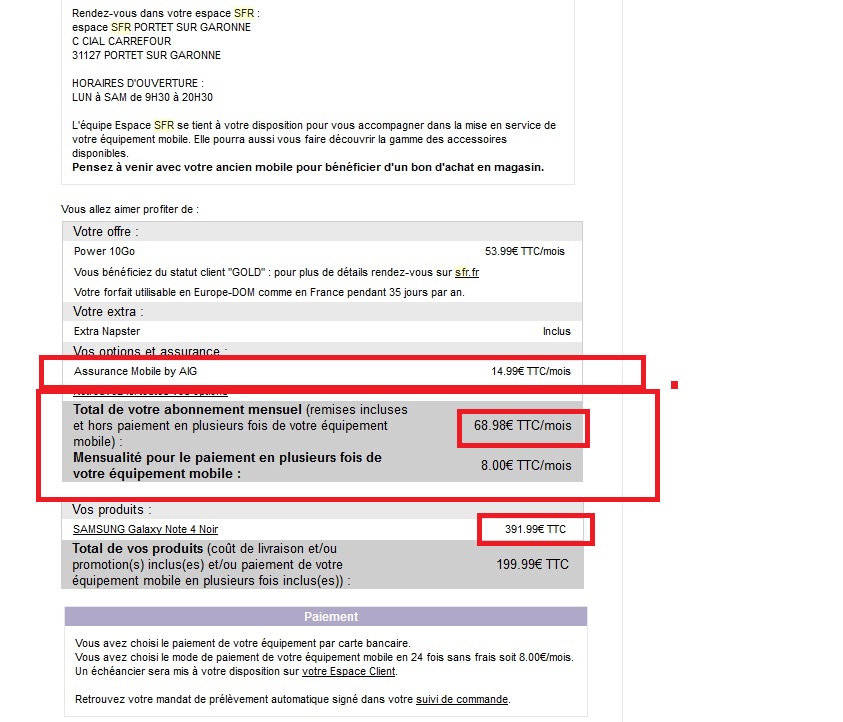 modele lettre resiliation assurance sfr