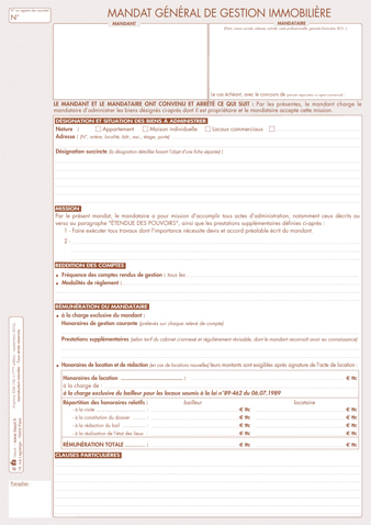 modele mandat
