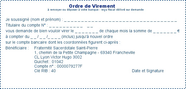 modele ordre de virement