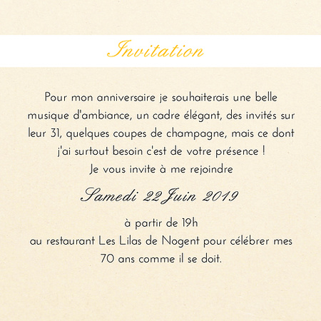 modele pour invitation