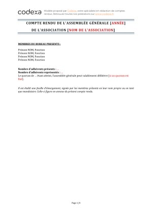 modele procuration assemblee generale