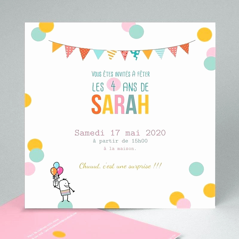 modele texte invitation anniversaire fille