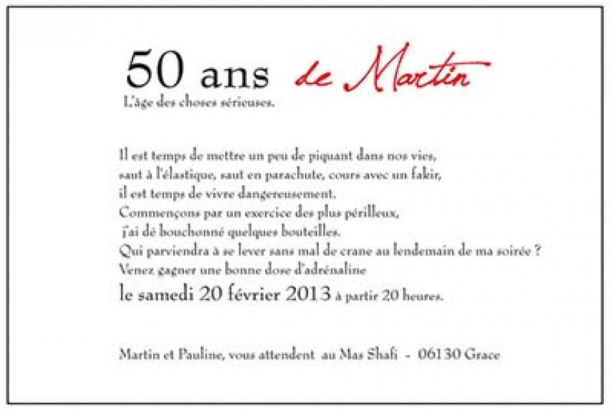 modele texte invitation anniversaire
