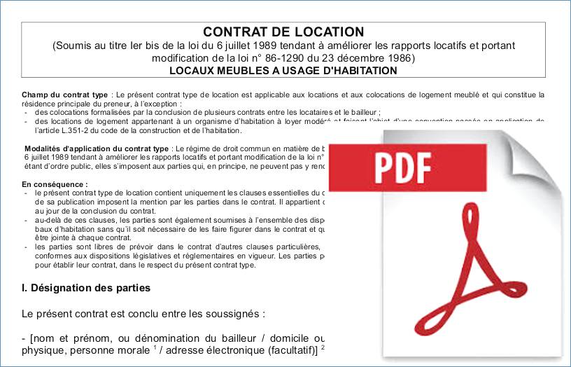 modeles de bail gratuit