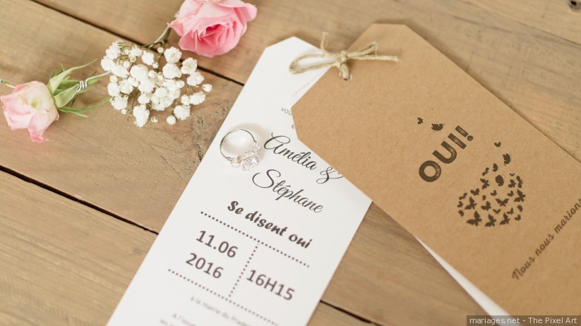 modeles de cartes de mariage