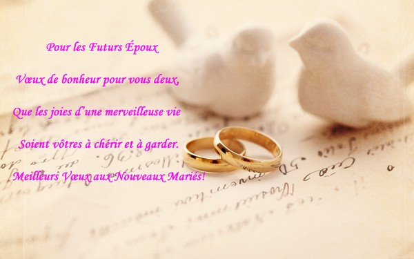 modeles de felicitations pour mariage