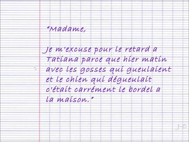 mot d excuse pour anniversaire