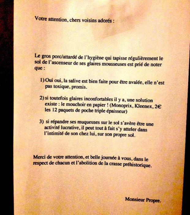 mot d'excuse voisins soiree