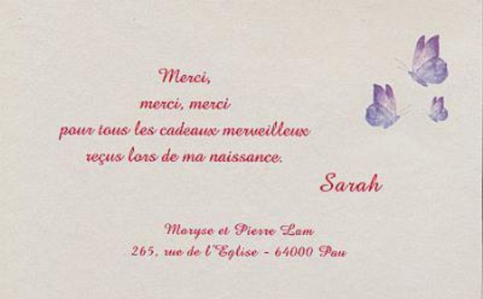 mot de remerciement invitation