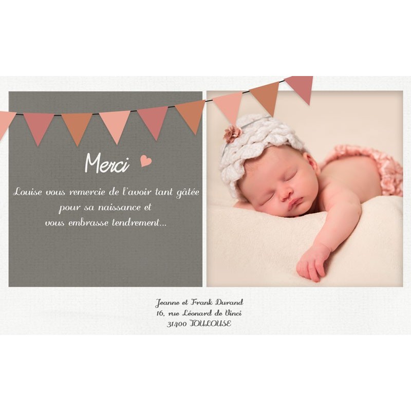 naissance remerciement