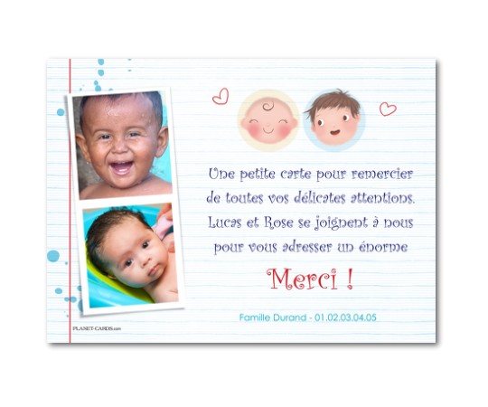 naissance remerciement