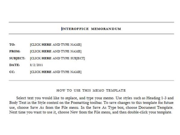 note de service type gratuit