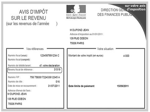 obtenir duplicata avis d'imposition
