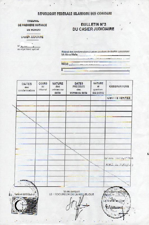 obtenir extrait de casier judiciaire