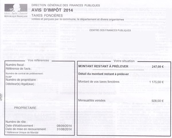 payer taxe fonciere en plusieurs fois
