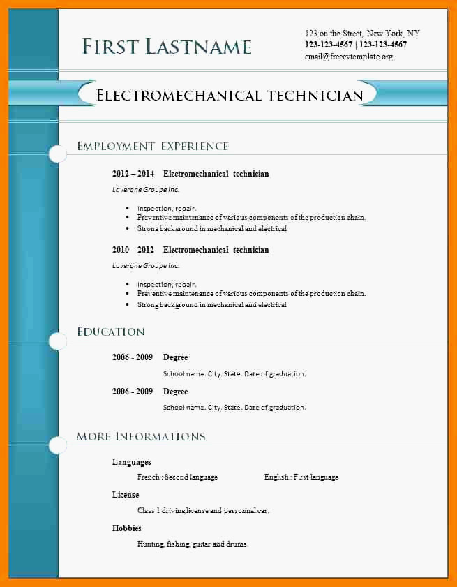 pdf cv
