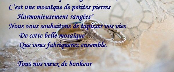 phrase felicitations mariage