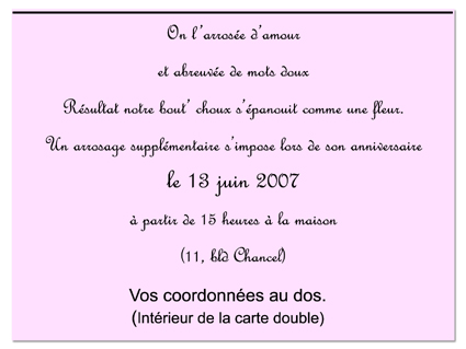 poeme pour invitation d anniversaire