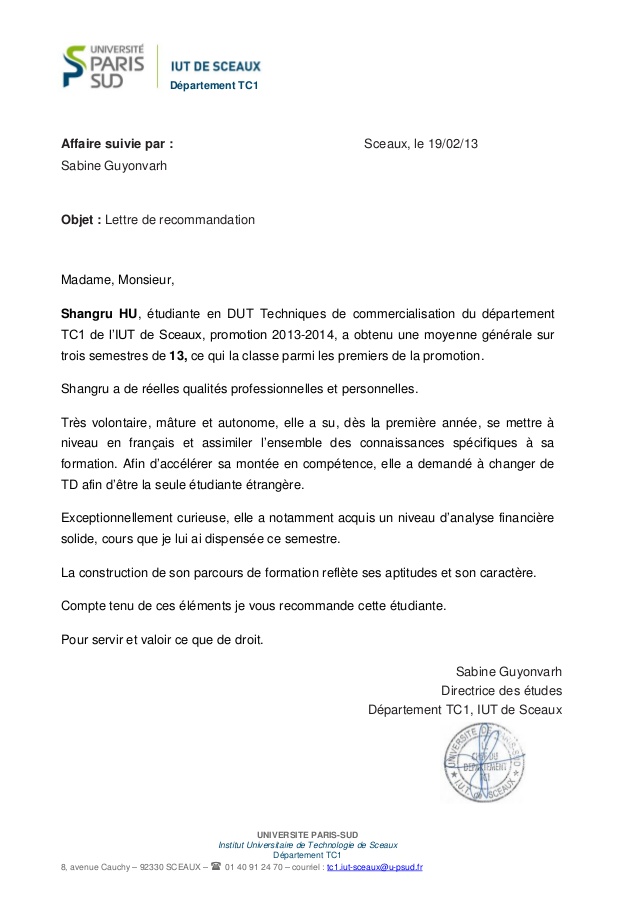 pour valoir ce que de droit lettre