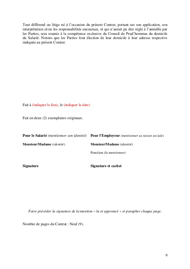 preavis demission cdi temps partiel