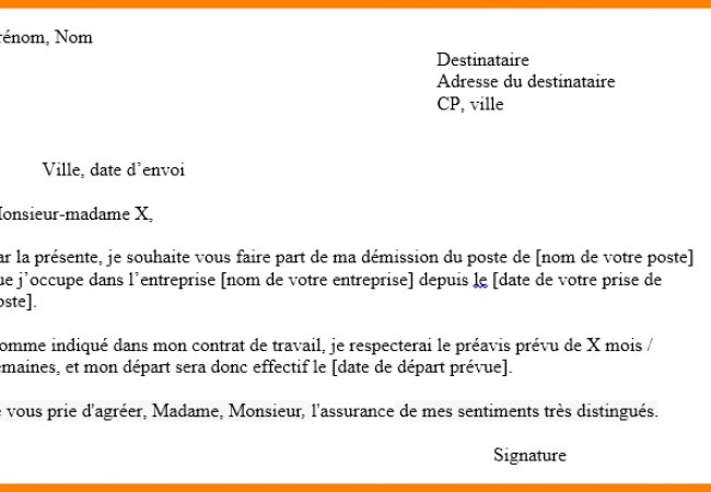 preavis jours ouvrables