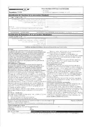 procuration banque postale