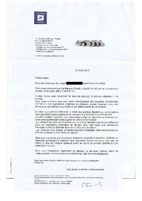 procuration banque postale