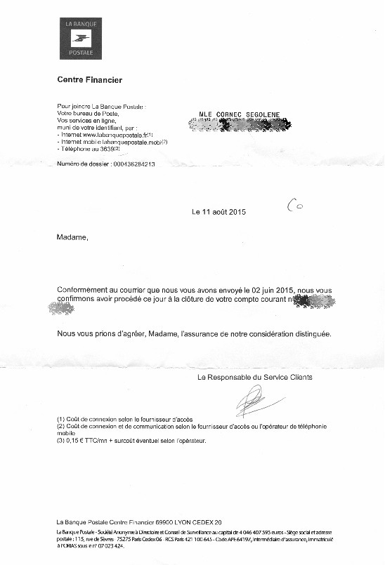 procuration la banque postale