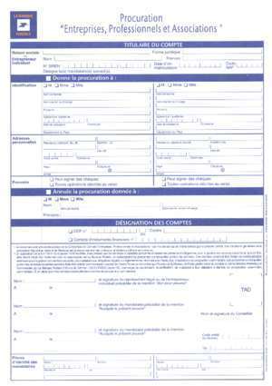procuration postale particulier