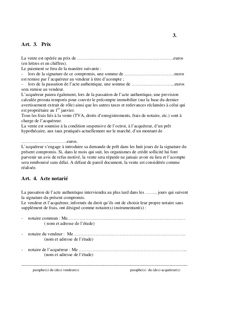 procuration vente appartement notaire